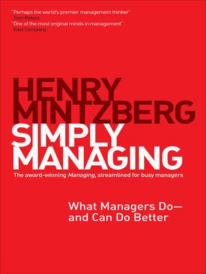 cover image of Simply Managing